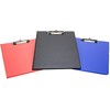 Morgan A4 Blue Foldover Clipboard Solid Hardback PVC Cover With