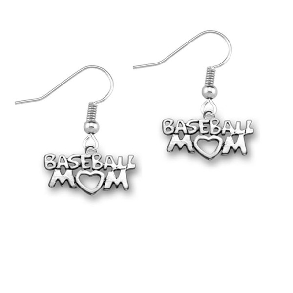 Infinity Collection Baseball Mom Earrings -Baseball Mom Jewelry for Baseball Moms