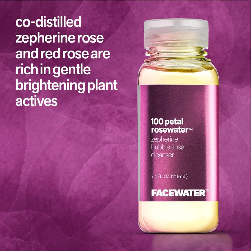 PLANT BEAUTY DISTILLERY Facewater Zepherine Facial Cleanser Rosewater 100 Petals