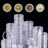 QNLEMON Coin Capsules, Pack of 100 Clear Coin Capsules with