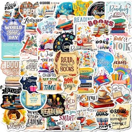 Read Across America Day Stickers Lable Stickers Self-Adhesive & Waterproof Stickers for Students Classroom Seals Labels Decals Cards Envelopes Seals Gifts Wrapping Decoration