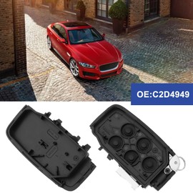 EMSea 5-Button Car Smart Remote Key Shell C2D4949 Compatible with Jaguar XE XF XJ Key Fob Housing Key Shell Replacement Car Remote Controls Key Fob Cover Case