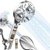Filter Handheld Shower Head for Residual Chlorine Remove,10-Spray Modes Massage
