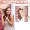 TYHJOY Pin the Ring on the Bride Game, 40 invitados