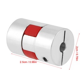 Shaft Coupling D20 L25 Motor Coupler Aluminium Alloy Joint Connector for DIY Encoder 5 mm x 8 mm