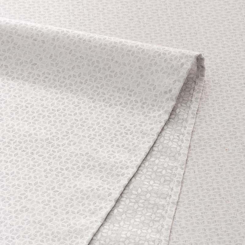 GAMUSI Tilu Rectangular Lurex Silver Thread Jacquard Waterproof Tablecloth 140