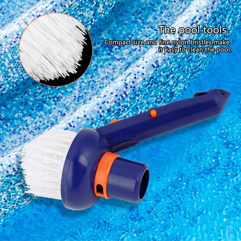 BORDSTRACT Pool Corner Vacuum Brush Swimming Pool Step Vac Brush