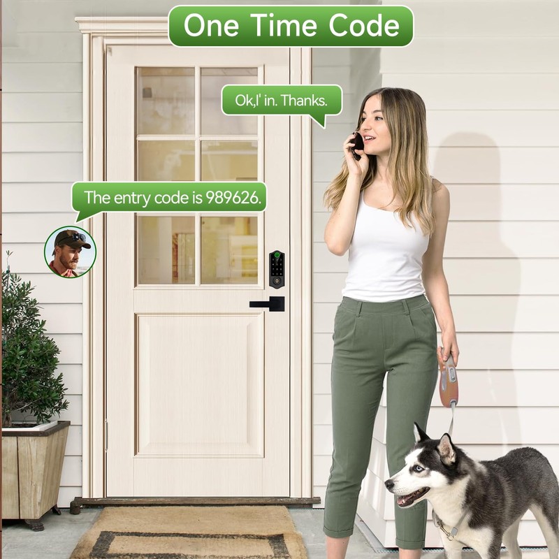 Harfo Fingerprint Smart Door Locks with Handles, App Control, Keyless