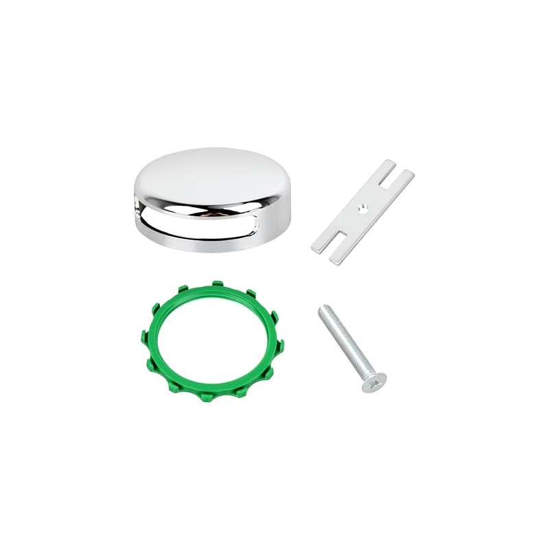 Bathtub Overflow Drain Cover Kit,Snap-On Installation