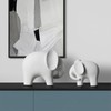 REEZHEE Modern Simple Ceramic White Elephant Living Room Home Office
