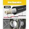 TUTULUCK Super Flexible Pressure Washer Hose 50 FT, Black 1/4''