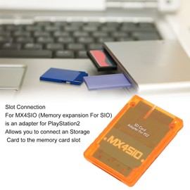 Memory Card Adapter, Replacement Memory Card Reader Adapter for Game Consoles Memory Card Adapter without SD Card (Orange)