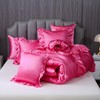 Herside Satin Comforter Set with Sheet Set King Size,8 Pieces