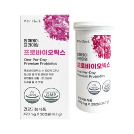 Dr.Check 닥터체크 원퍼데이 프리미엄 프로바이오틱스 490mg x 30캡슐 / 써클 Dr. Check One Per Day Premium Probiotics 490mg x 30 Capsules / Circle