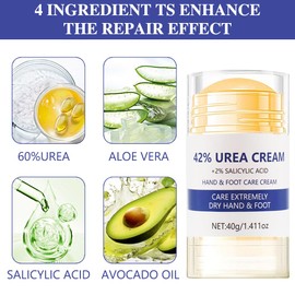 Horuili® 2 Stück Feuchtigkeitscreme für die Füße, Feuchtigkeitsspendende & nährende Pflege, Reparaturcreme für rissige Fersen, zur Erweichung von dicken, trockenen, rissigen und rauen Händen und Füßen