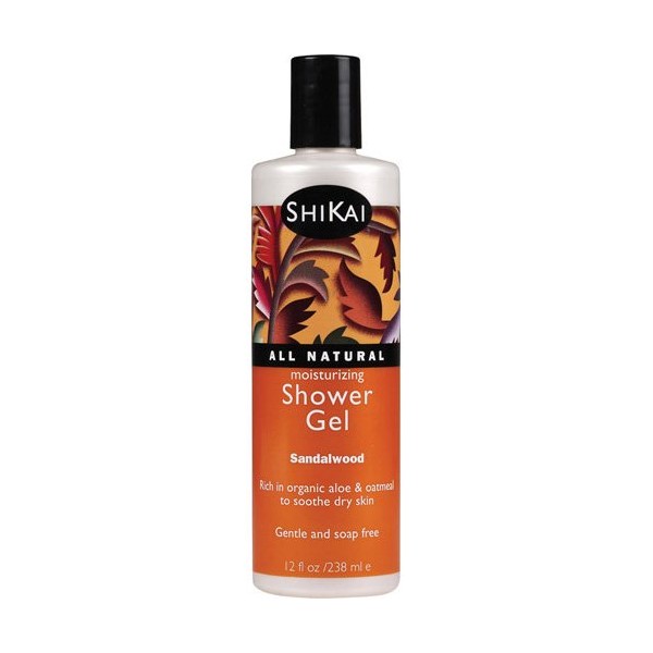 Shikai - Shower Gel Sandalwood, 12 oz gel ( Multi-Pack)