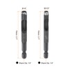sourcing map 2Pcs Leather Hollow Punch Hex Shank for Drills,