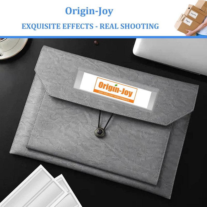 Origin-Joy 35 PCS Self Adhesive Index Card Pockets with Top
