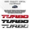 Msyuusr 2PCS Turbo Car Emblem, Premium Metal Turbo Badge, 3D