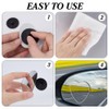 DELORIGIN 4Pcs Glass Heart Blind Spot Mirrors Adjustable Angle Detachable