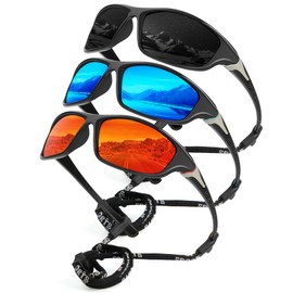 ANYLUV Mens-Sunglasses Polarized Sports Sunglasses-for-men: Outdoor Sports Cycling Glasses UV Protection for Driving Baseball
