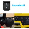 EEEkit Momentary Rocker Switch, DC12V 20A 6Pin DPDT (ON)/Off/(ON) Reverse