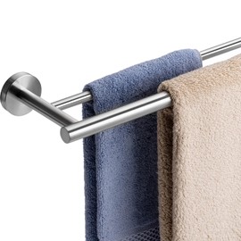 Bathroom Double Towel Bar 16 Inch Brushed Nickel Towel Rack Wall Mounted Thick Stainless Steel Shower Towel Rack for Bathroom Towel Holder