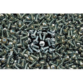 (1200) Phillips Pan Head SEMs 8-32 x 3/8 Machine Screw Captive Washer EXT