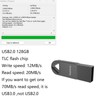 lcwamy USB 128GB USB Stick USB2.0 Flash Drive 128GB USB