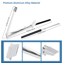 Auto Vent Opener for Greenhouse Automatic Greenhouse Window Opener Solar Greenhouse Heater Sensitive Ventilation Kit Automatic Window Solar Heat Roof Vent Opener Replacement (1, All Silver)