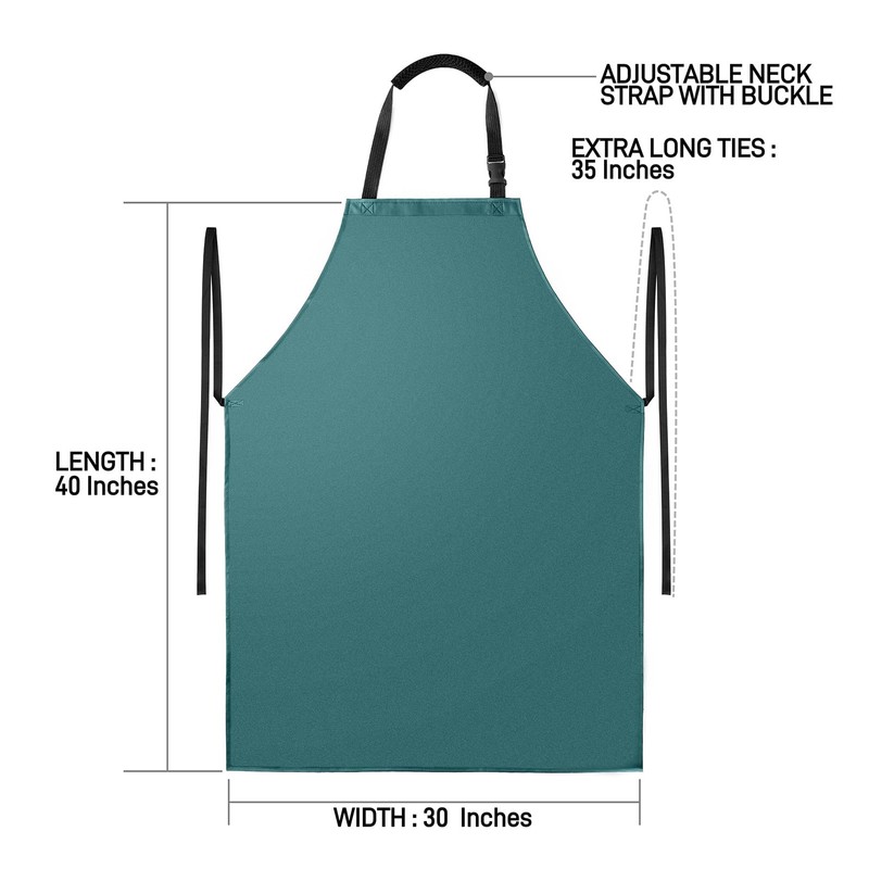 Vammcht Waterproof Rubber Vinyl Apron Heavy Duty Chemical Resistant Work