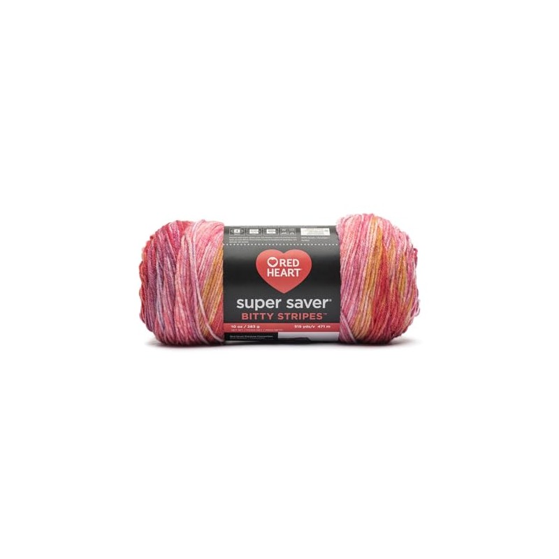 Red Heart Super Saver Bitty Stripes Yarn