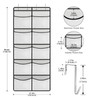 JINXIAN 1 Piece Door Organiser Hanging with 10 Mesh Pockets