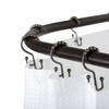 Utopia Alley Rustproof Wall Mounted Aluminum D-shape Shower Rod With