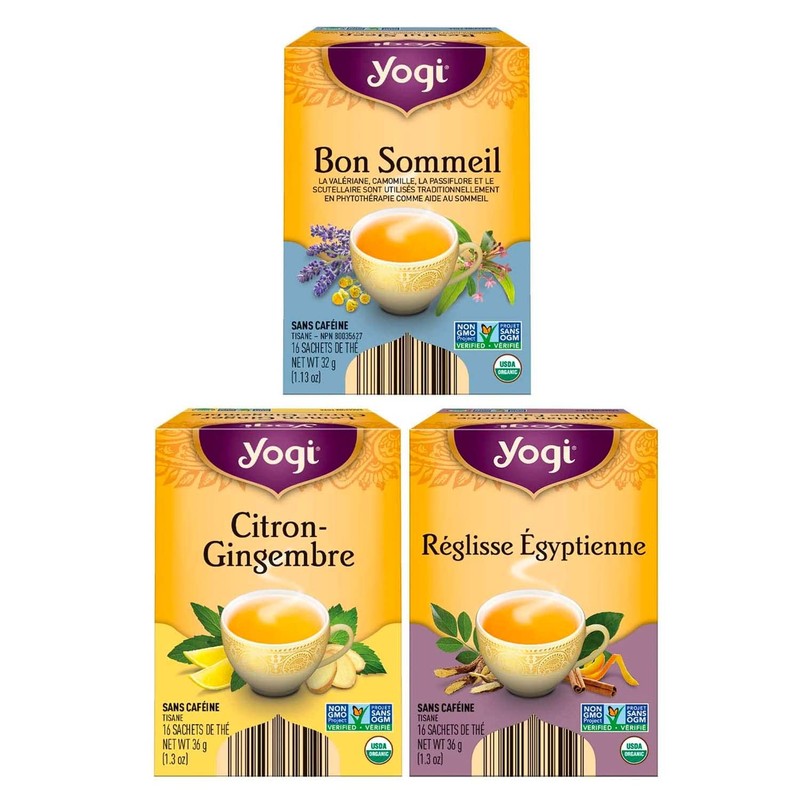 Yogi Tea - Canada Herbal Tea Variety Pack Sampler (3