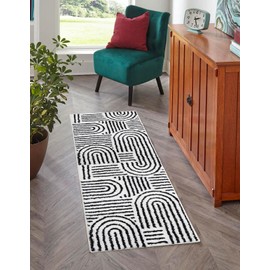 Urtlmaji Black Bathroom Runner Rug 2x5 Long Bath Mat for Bathroom Non Slip Washable Microfiber Absorbent Soft Aesthetic Preppy Cute Bath Runner for Hallway Bedroom Kitchen Tub Sink, 24"x60"