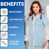 ABC Disposable Lab Coats for Adults, Medium Size. Pack of
