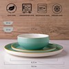 GBHOME Ceramic Dinnerware Sets, 12 Pieces Stoneware Dinnerware Set, Plates