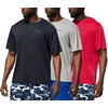 DEVOPS Mens Short Sleeve Dry Fit Mesh Athletic Round T-Shirts