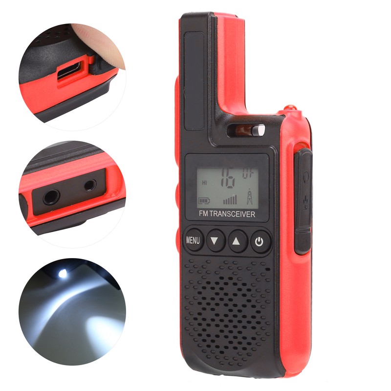 Handheld Mini Walkie Talkie 99-Channel Portable Long Range 2 Way