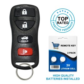 Best Keys Keyless Entry Remote Key Fob for Nissan Maxima Altima Infiniti G35 KBRSTU15