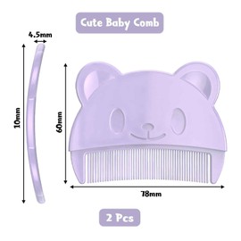 RSYHVG Children's baby baby hair special one-year-old comb girl girl treasure male treasure girl hair cleaning artifact comb,cradle cap brush,cradle cap,baby hair brush