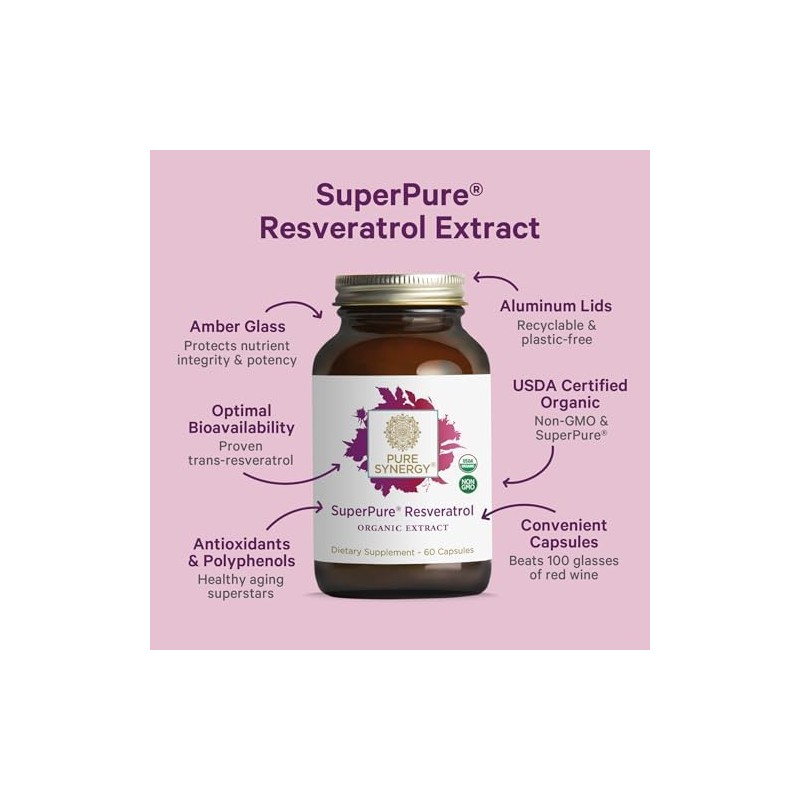 Pure Synergy Extracto de Resveratrol Superpuro
