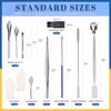 Glarks 14Pcs Capsule Filling Micro Lab Spoon Kits Sampling Spoon