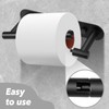 Black Toilet Paper Holder Wall Mount - Double Post Pivoting