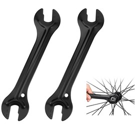 Uacen 2 Pieces Bicycle Hub Wrench 13/14/15/16 mm Cone Wrench Bicycle Hub Wrench Cone Steel Wrench Bicycle Cone Key for Bicycle Hub