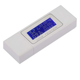 USB Tester, USB Voltage Ammeter Capacity Tester, 4-30V 0-5A USB Voltage Tester, USB Digital Current and Voltage Tester, Digital Voltmeter Current Tester, Power Charger Detector USB Tester