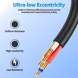 18/7 Solid Sprinkler System Wire 50ft, 18 Gauge Irrigation Wires PVC Jacket Sprinkler Cable for Underground Irrigation Valves Field Central Control System