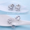 Diamond Earrings for Men Women Stud Earrings 925 Sterling Silver