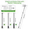BURMONG 13.8 FT Fruit Picker Tool with Stainless Steel Pole
